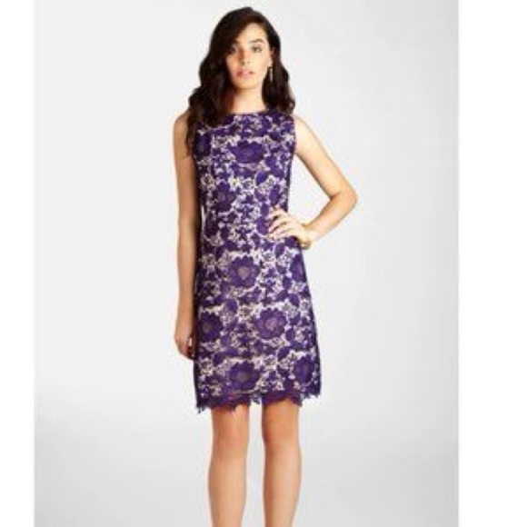 Label by Five Twelve Purple Lace Detail Sleeveless Mini Dress Size 10 - Picture 1 of 9